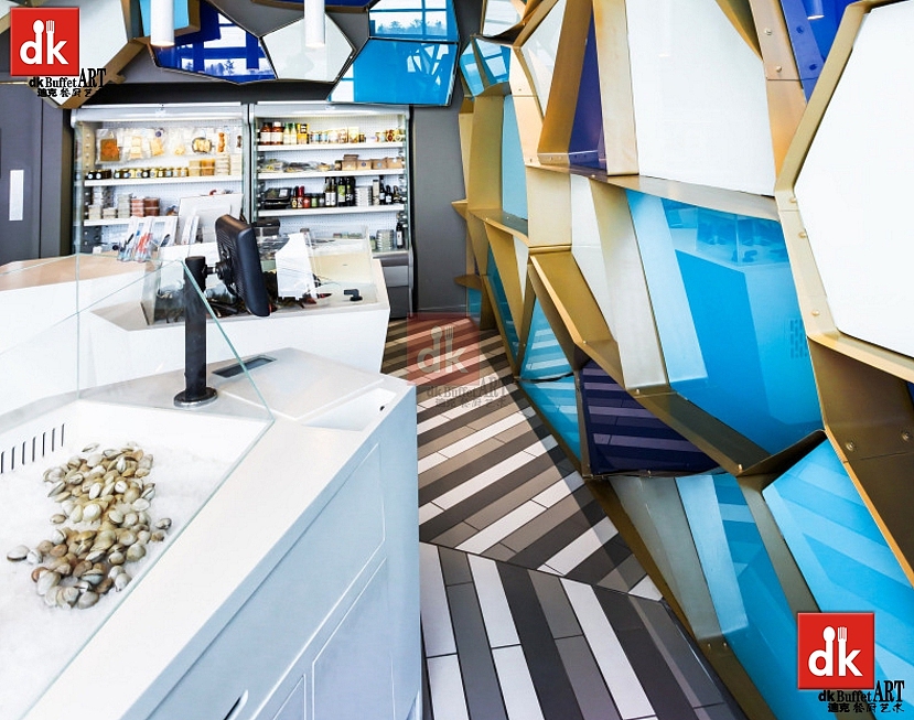 海鲜冰池 沙拉冰池 创意餐厅装饰 主题餐厅设计