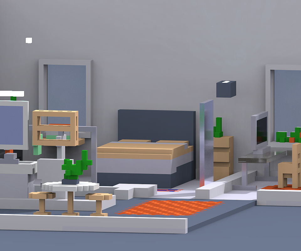 Voxel我家（理想）（图ZODcwMTg5NDQ=） - 建筑/空间 - 站酷设计师sundaisun原创素材 - 站酷ZCOOL