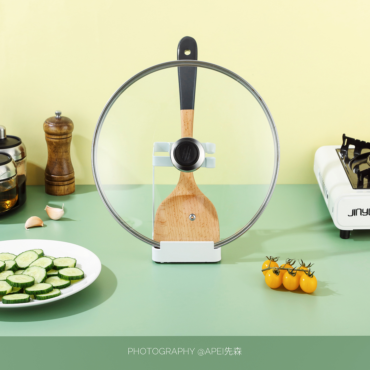 厨具/锅盖架（图ZMjY1NzE5NTE2） - 产品摄影 - 站酷设计师一个苹果原创素材 - 站酷ZCOOL