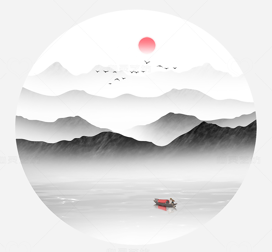 方正写意山水（图ZMjcxODgwMDI0） - 商业插画 - 站酷设计师心灵艺坊原创素材 - 站酷ZCOOL