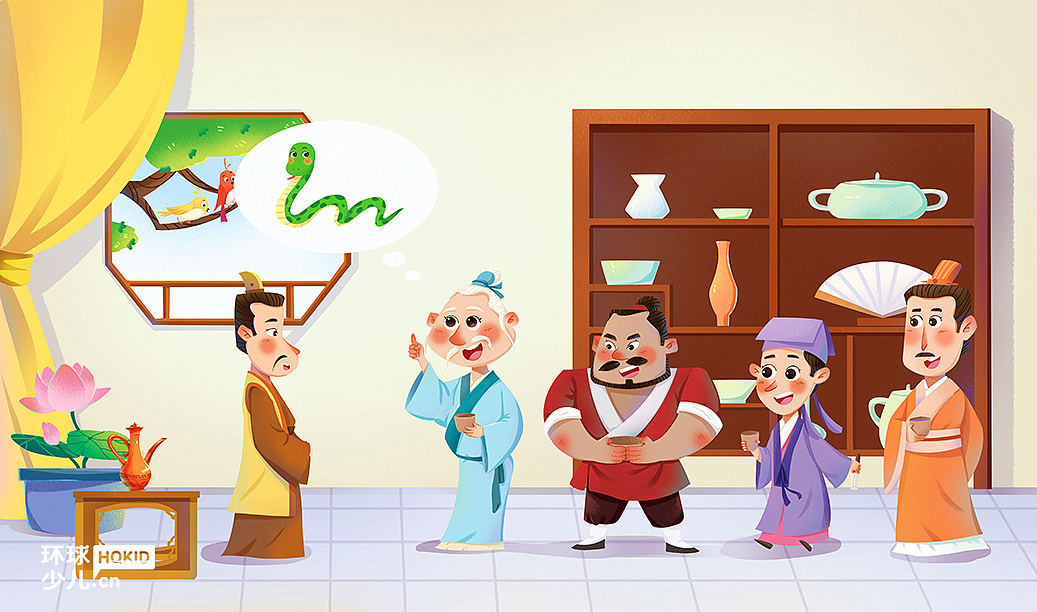 成语《画蛇添足》|插画|儿童插画|莳歌 - 原创作品 - 站酷 (zcool)