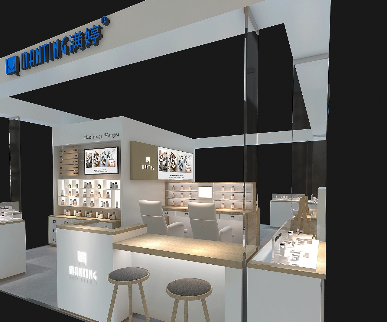 现代简约时尚科技展厅展馆3d效果图设计制作|三维|展览|思海设计 - 原创作品 - 站酷 (ZCOOL)