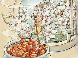 节气 • 雨水｜国风原创插画🎨