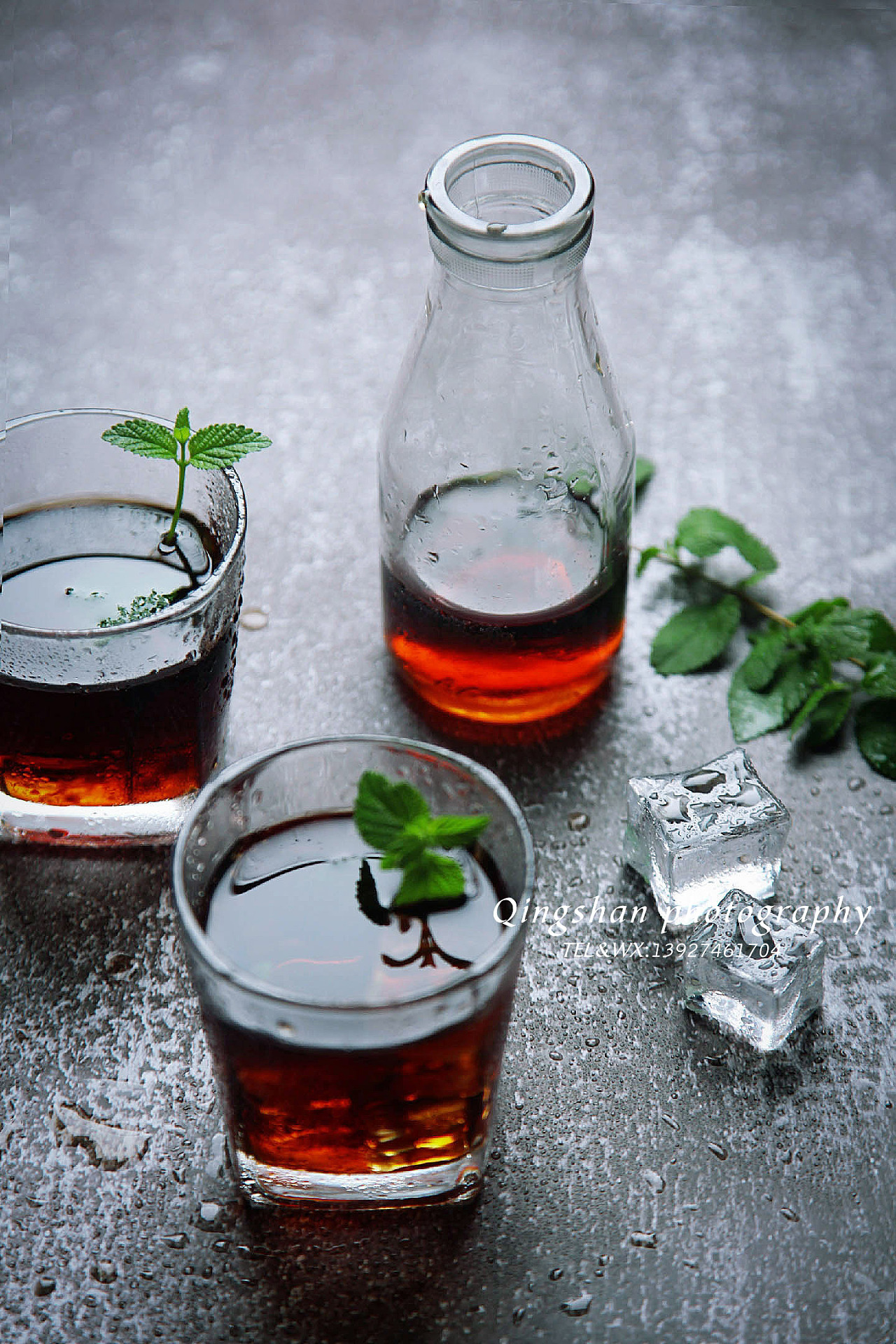 暗调 饮品 美食静物摄影