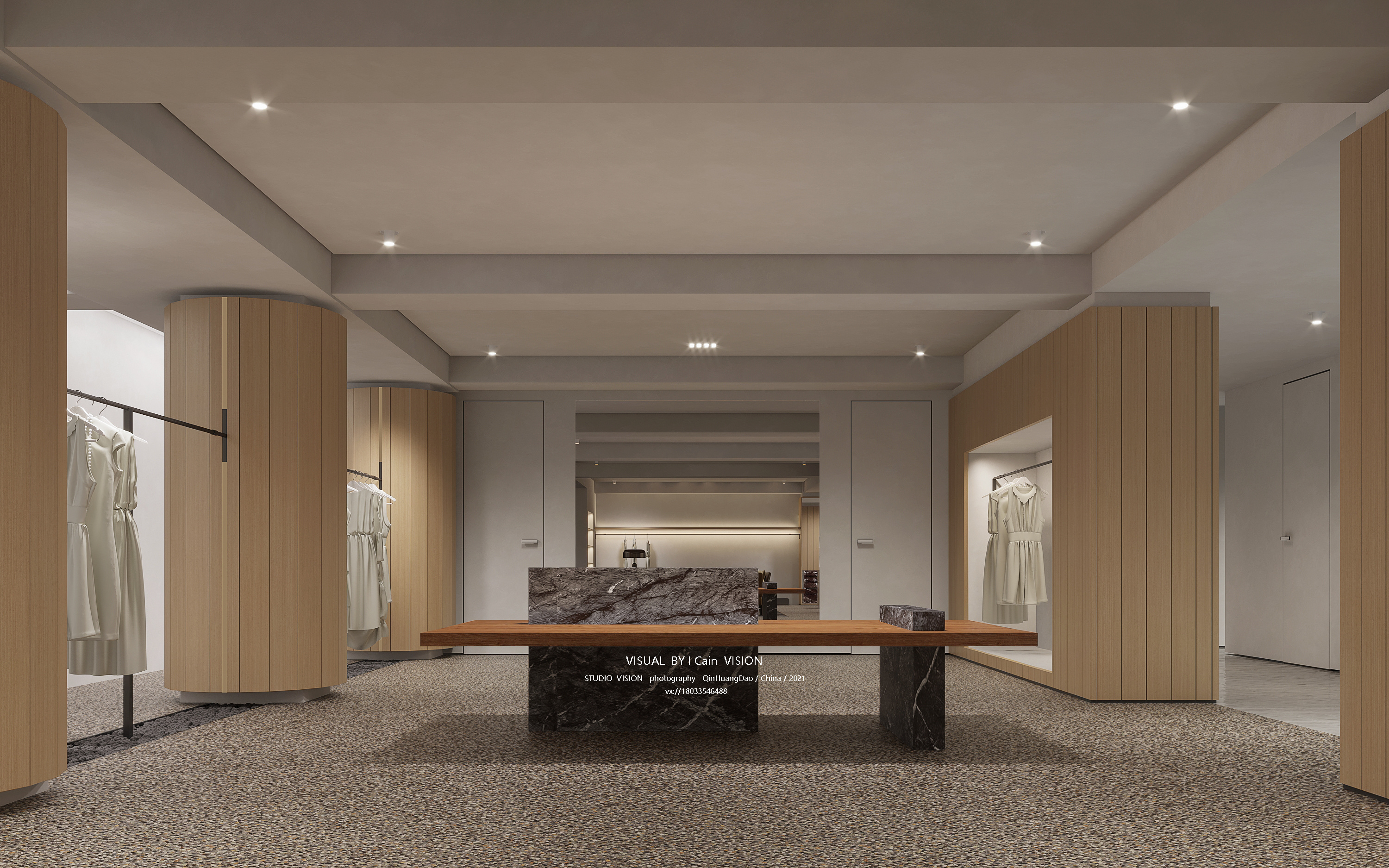 initial-studio 商业服装店表现|空间|商业空间设计|磊总 - 原创作品