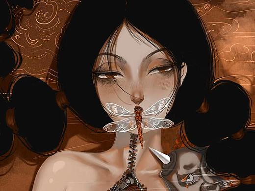 心里有鬼（个人主页-ZNTY4NTkxNDQ=） - 艺术插画 - 站酷设计师月小仙w原创素材 - 站酷ZCOOL