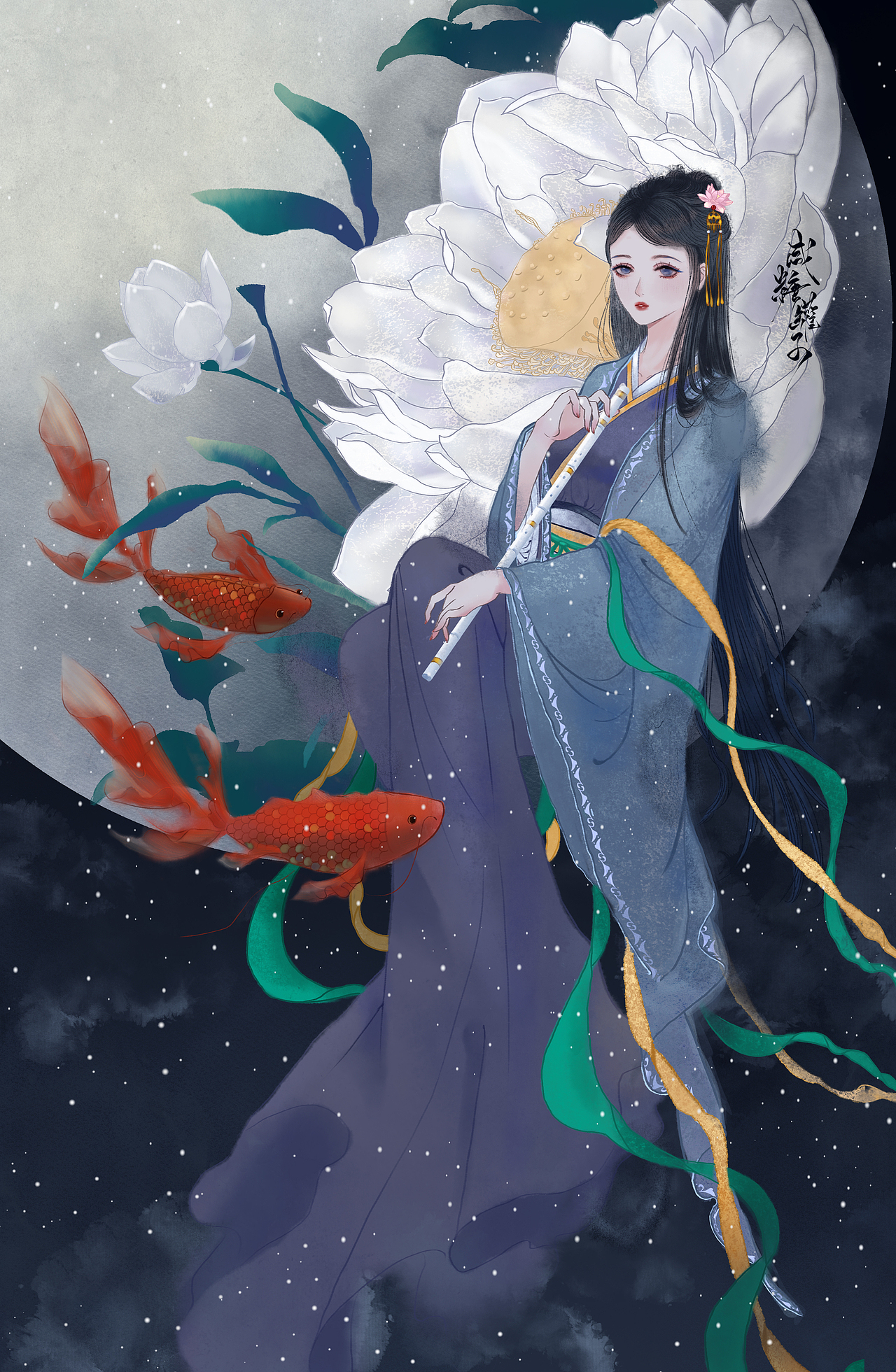 水墨女像（图ZMjM1Mzk0OTgw） - 创作习作 - 站酷设计师咸糖罐子原创素材 - 站酷ZCOOL