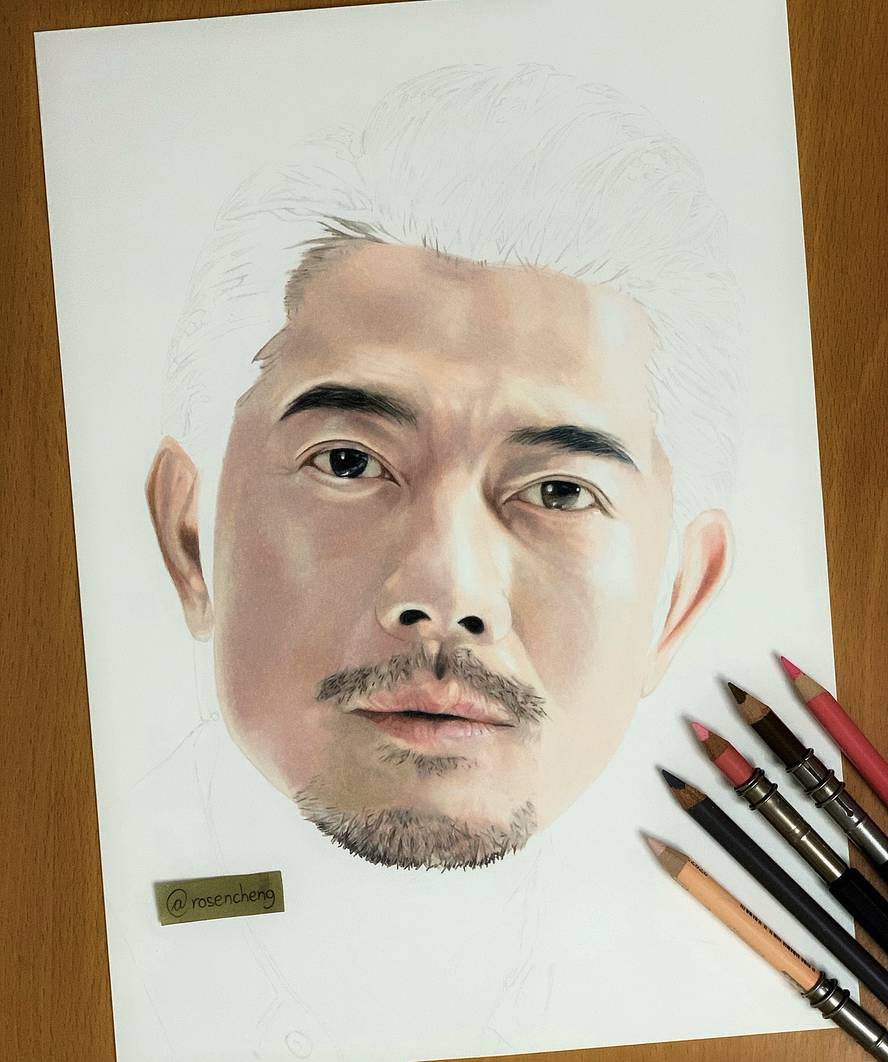 彩铅手绘✍🏻——郭富城（图ZMTkxMzE4MTYw） - 绘画 - 站酷设计师rosencheng原创素材 - 站酷ZCOOL
