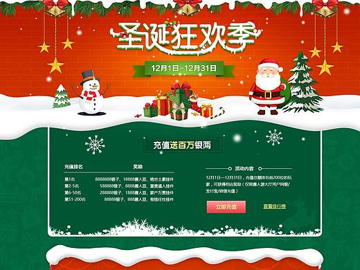 某上市公司2018年圣诞主题活动专题网站ui设计