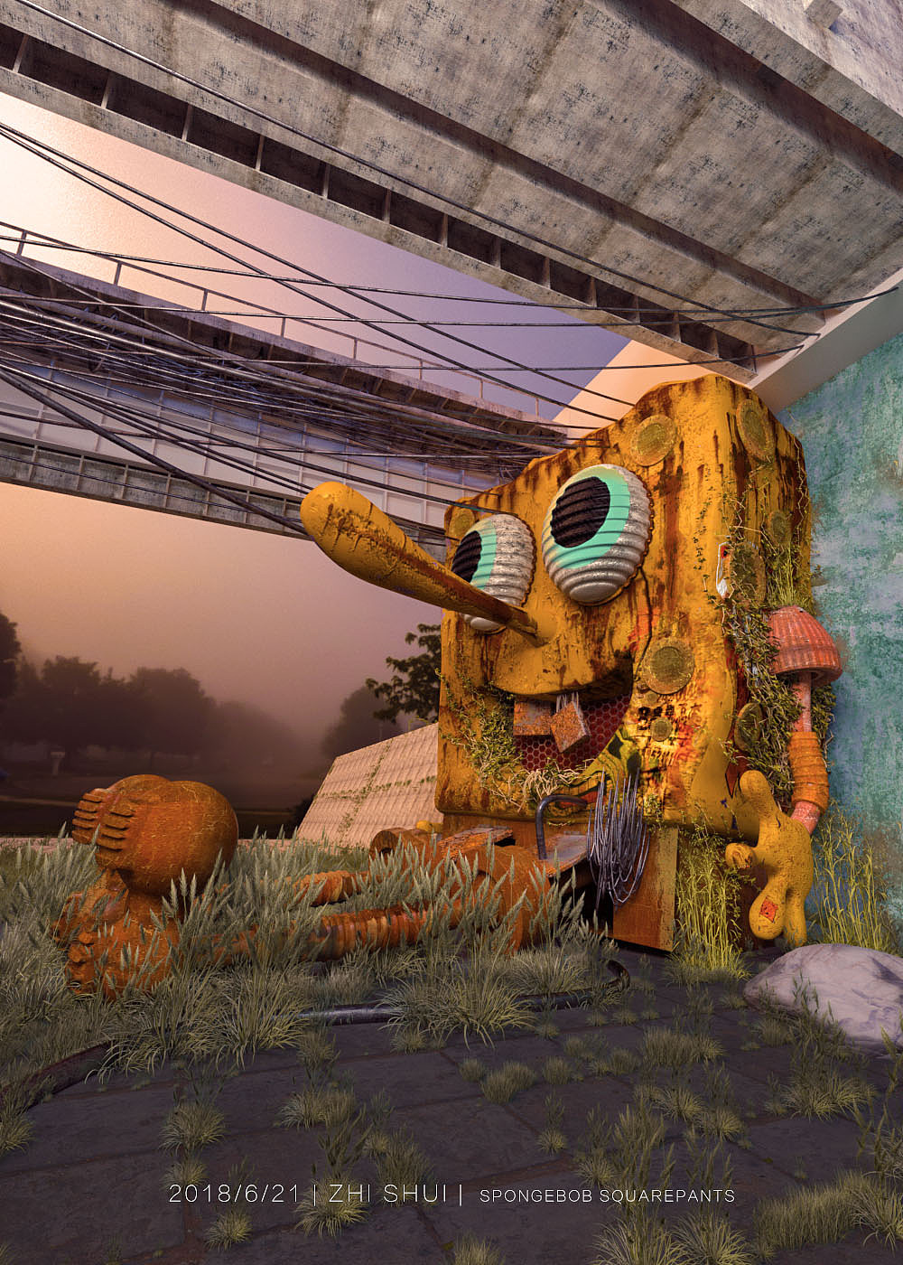 海綿寶寶（圖ZMTIwMTQ0ODMy） - 場(chǎng)景 - 站酷設(shè)計(jì)師止水大叔原創(chuàng)素材 - 站酷ZCOOL