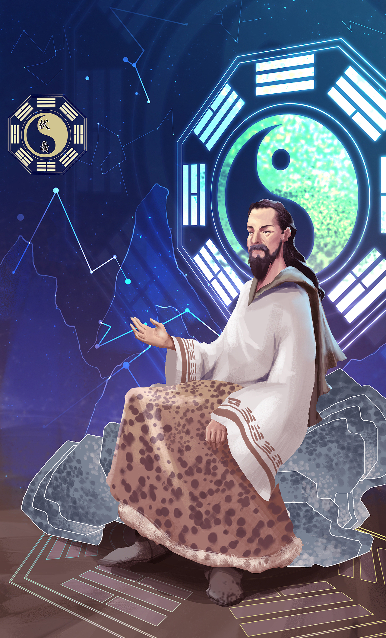 中国神话人物传说插画（图ZMjMxODAzODk2） - 商业插画 - 站酷设计师长街LONG原创素材 - 站酷ZCOOL