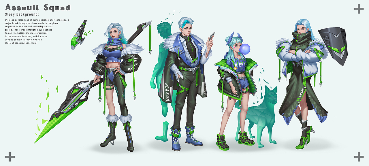 ASSault Squad 突击小队（图ZMjQ0MTMwNTQ4） - 游戏原画 - 站酷设计师酸菜老大原创素材 - 站酷ZCOOL