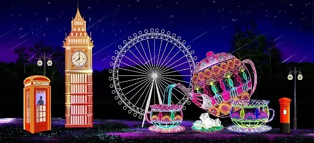 上传一组彩灯效果图