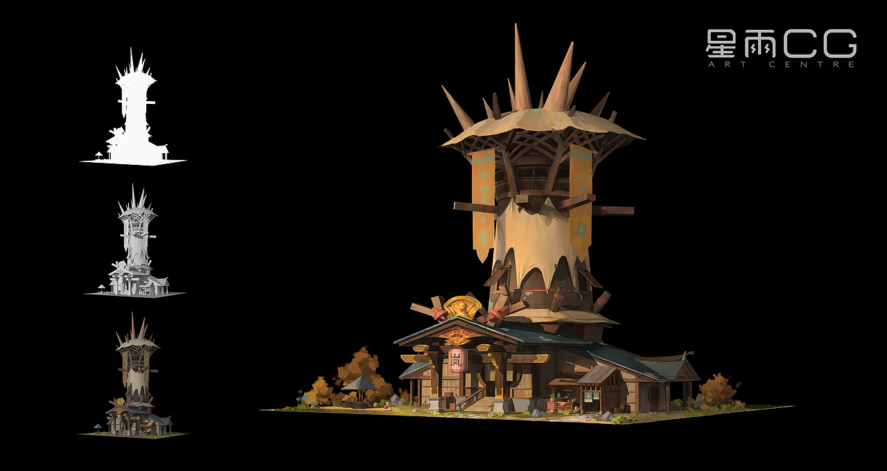 2020秋季场景班单体建筑作品展示 ​​​（图ZMjQzNjc4MDcy） - 游戏原画 - 站酷设计师星雨CG艺术中心原创素材 - 站酷ZCOOL