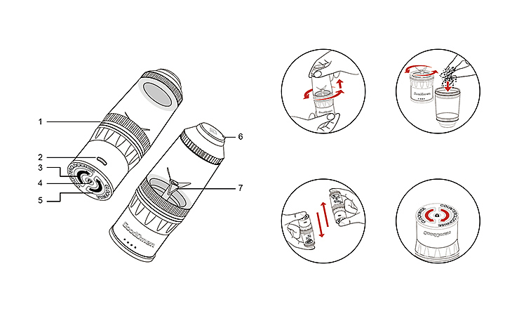 黑白单色说明书插画设计安装使用步骤配图
