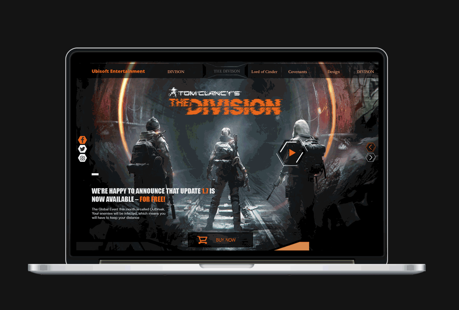 THE DIVISION 网页设计_supercell_kl站酷ZCOOL