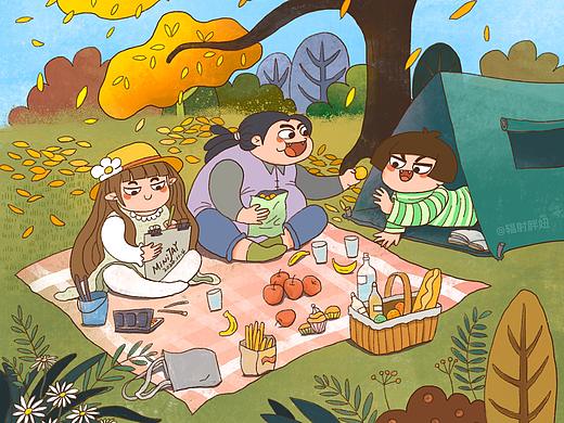 插画立体贺卡《忆秋》@辐射胖妞