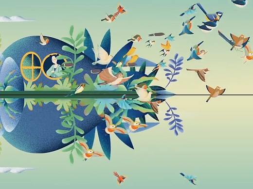 百雀羚618《百雀鸟语》百雀羚H5动画