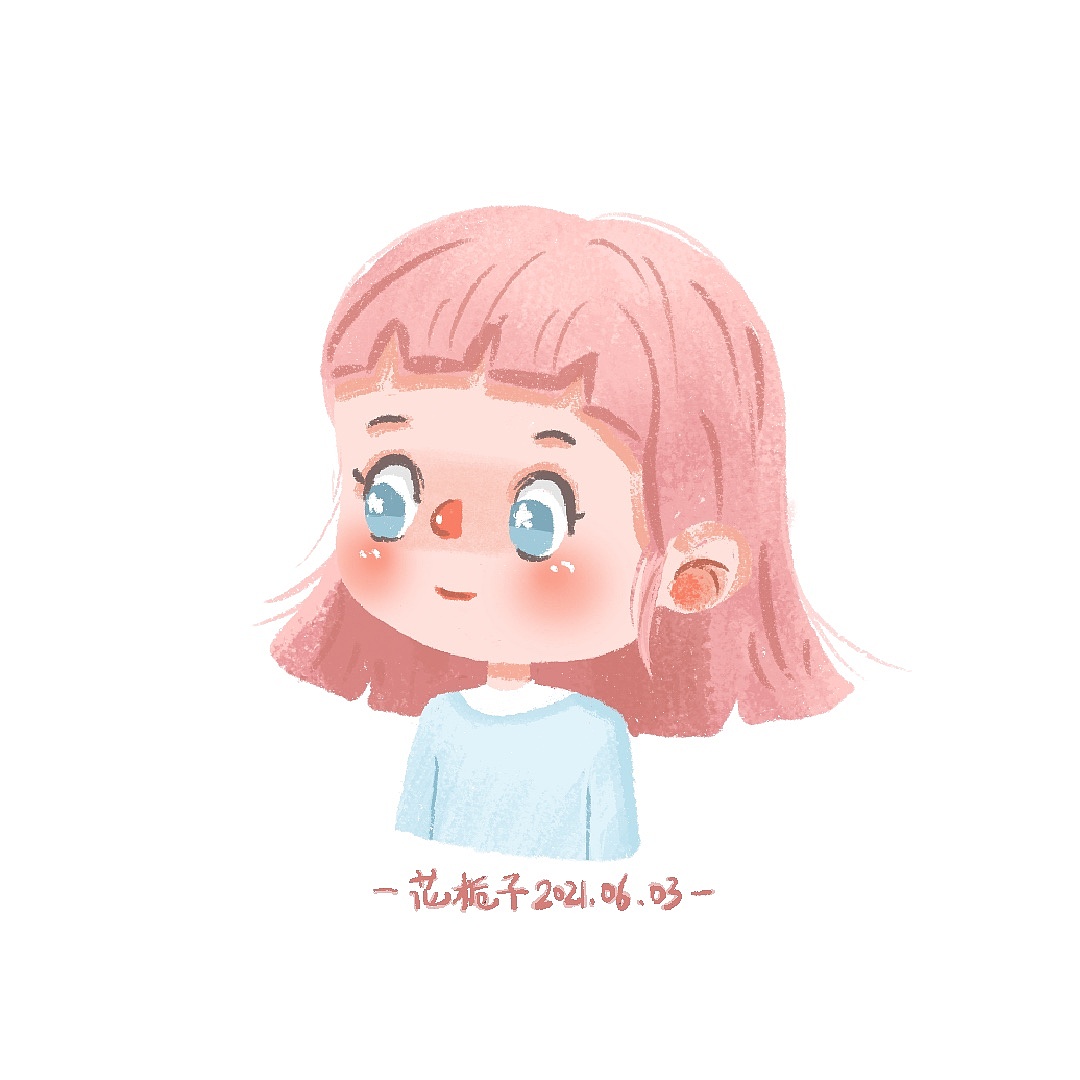 花栀子插画:女生头像