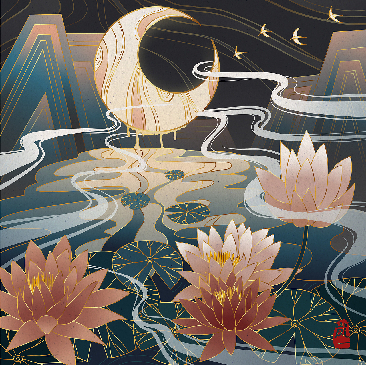 矢量国风插画系列