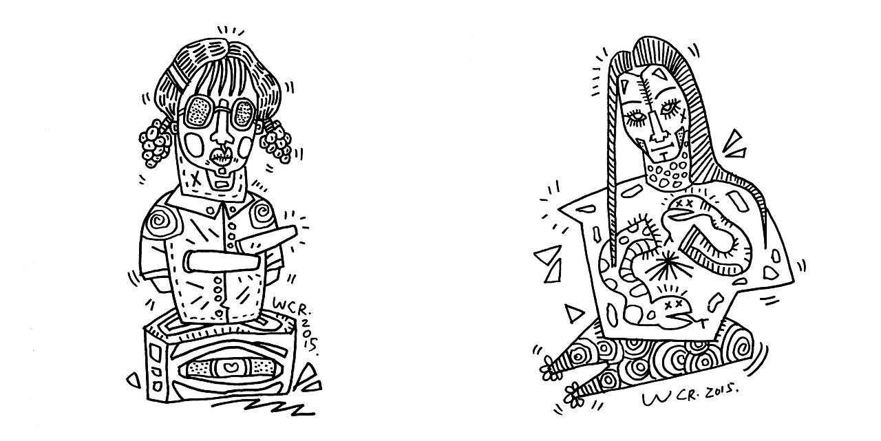 FaceDoodle│怪相涂鸦（图ZNjQ1ODE3NjQ=） - 艺术插画 - 站酷设计师王晨睿原创素材 - 站酷ZCOOL