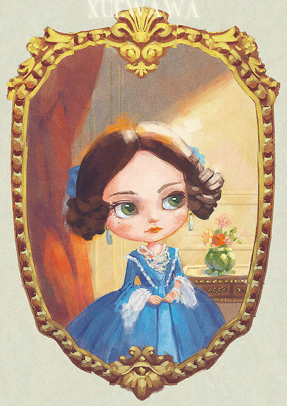 【人像by雪娃娃】伊奥朗德小姐姐（图ZODk3NzA4MTI=） - 商业插画 - 站酷设计师雪娃娃童画原创素材 - 站酷ZCOOL