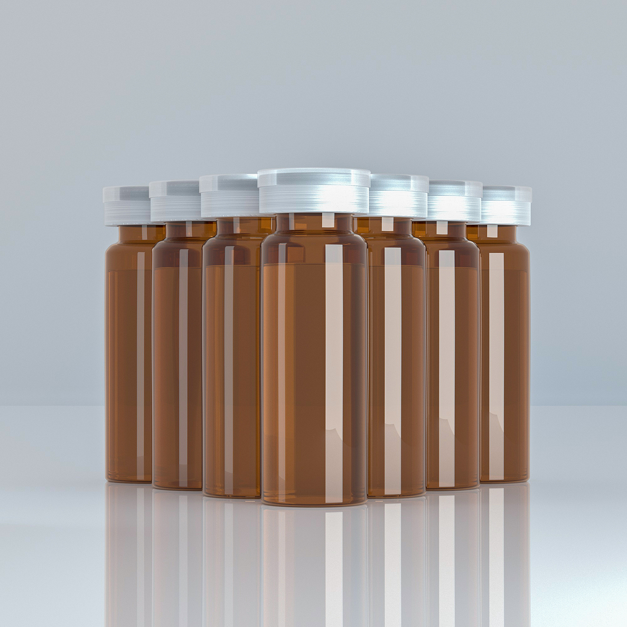 西林瓶护肤品产品建模