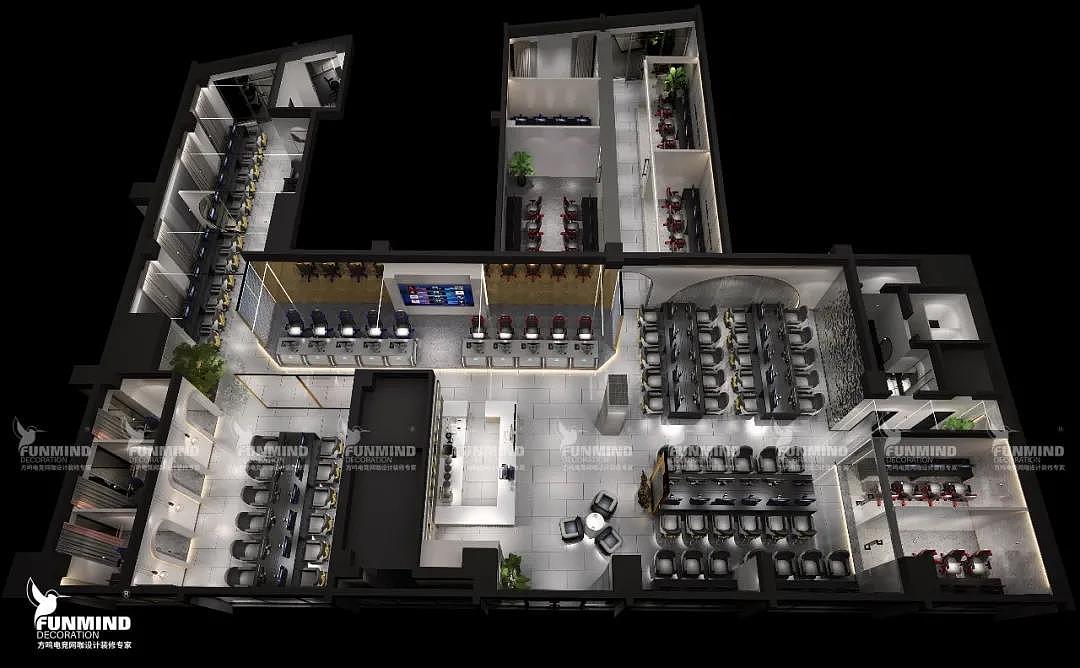 真壕!金砖垒起来的装修,电竞馆就要与众不同!