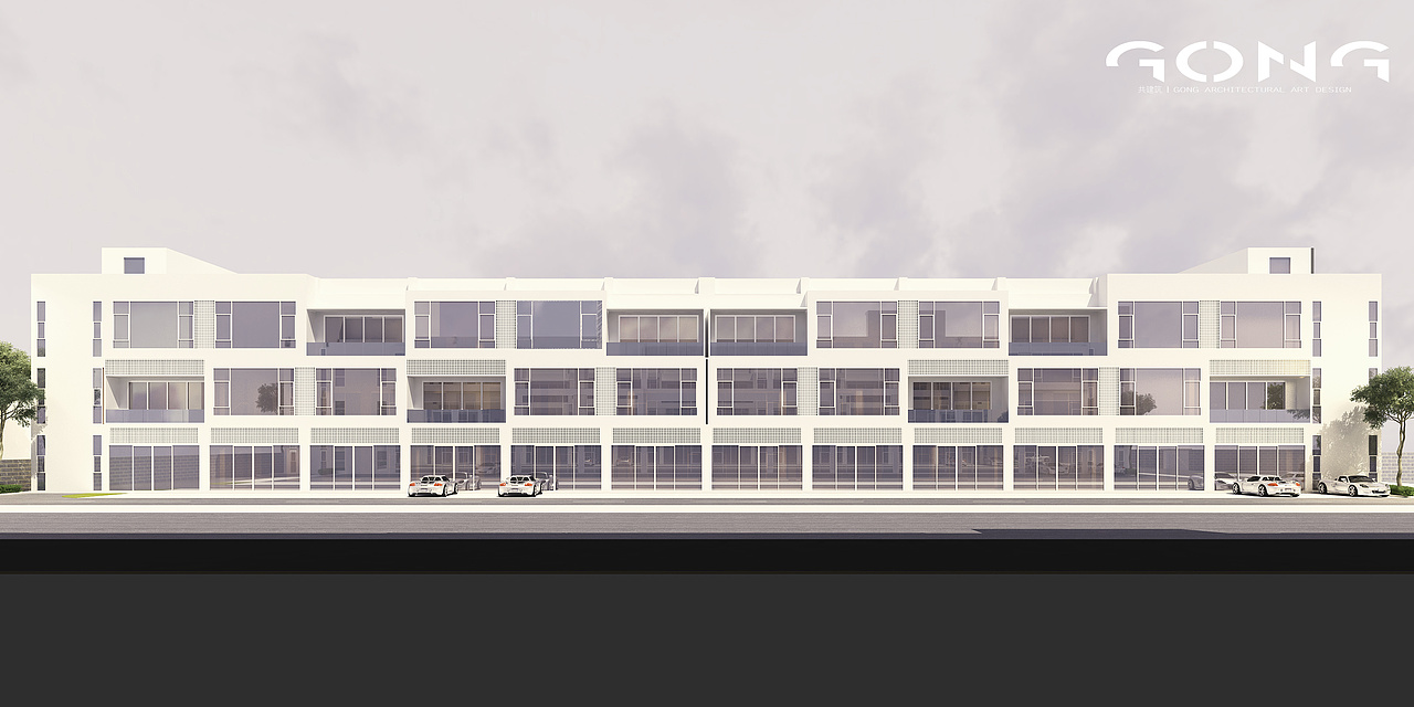 ◥文艺办公区把空间重新分割结合前面矮层与后面的高层围合形成庭院式别墅办公空间针对有文化创造力的企业进驻。