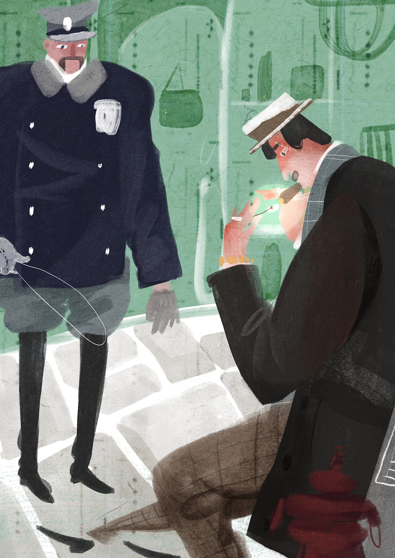 欧亨利短篇插画百词斩阅读计划no4