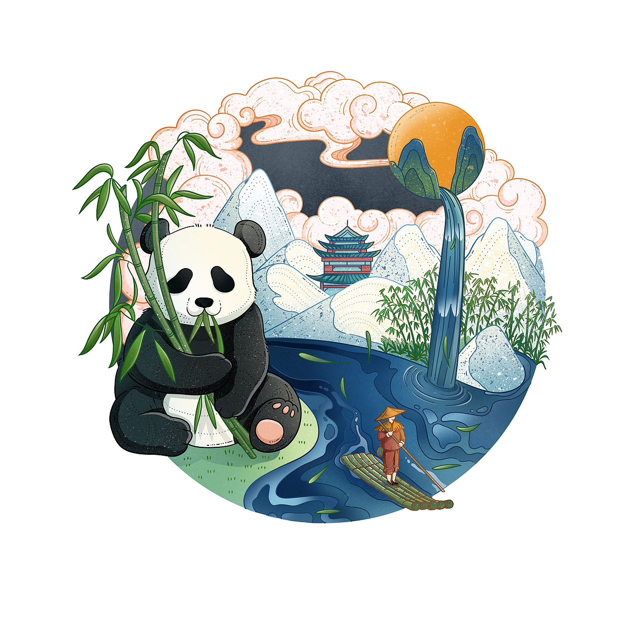 “米油盐酱醋茶” 系列包装插画（图ZMjg1OTAzNDMy） - 商业插画 - 站酷设计师妍子喵工作室原创素材 - 站酷ZCOOL