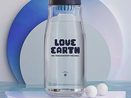 活力環(huán)保水杯OC渲染