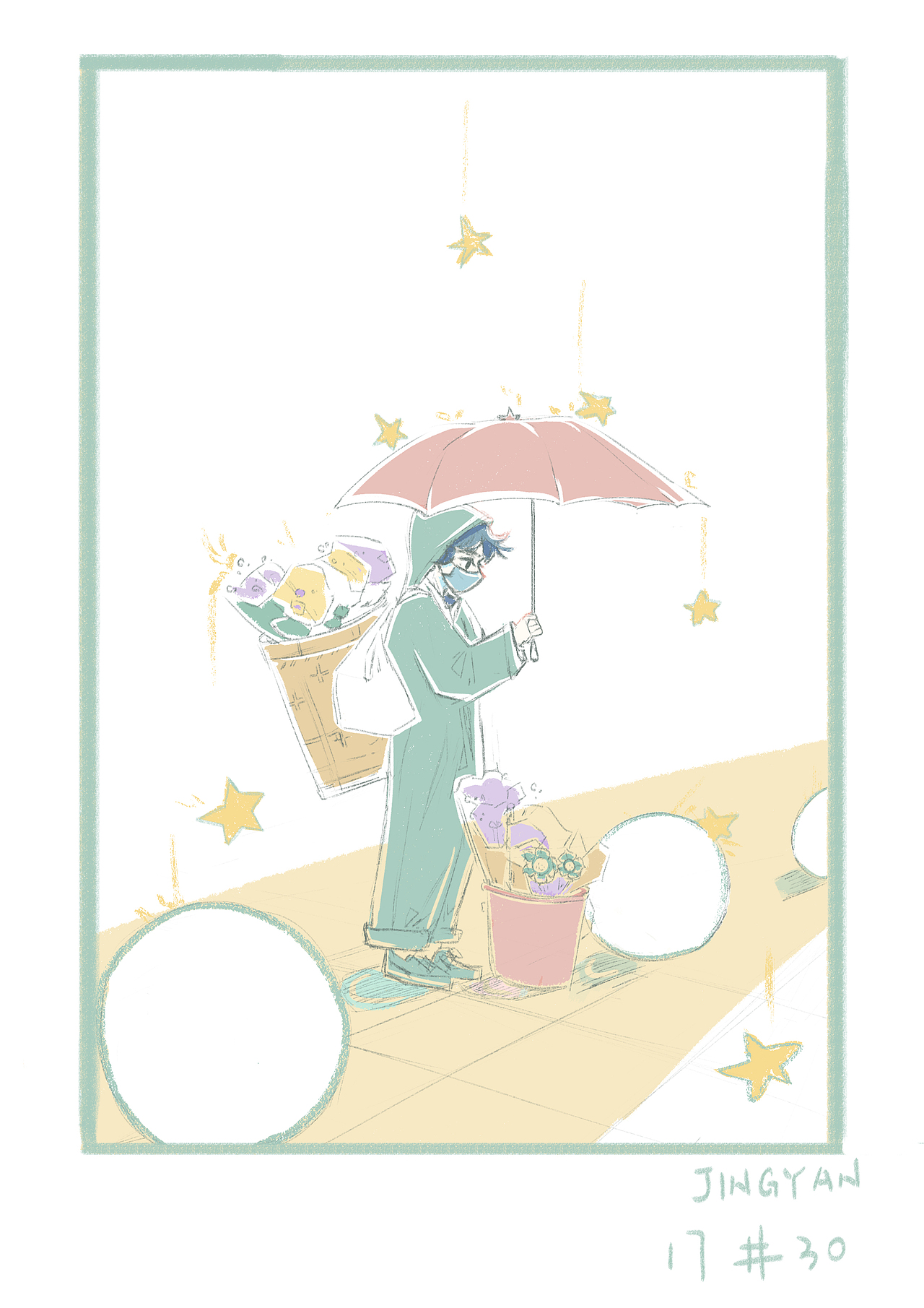 色彩日涂（图ZMjkzNTE5ODAw） - 商业插画 - 站酷设计师晶燕L原创素材 - 站酷ZCOOL