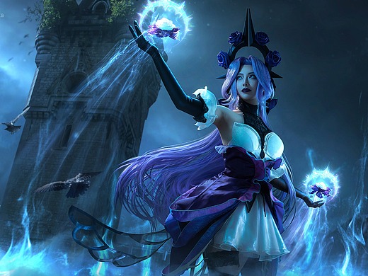 守望先锋秩序之光魔术师cos后期特效制作