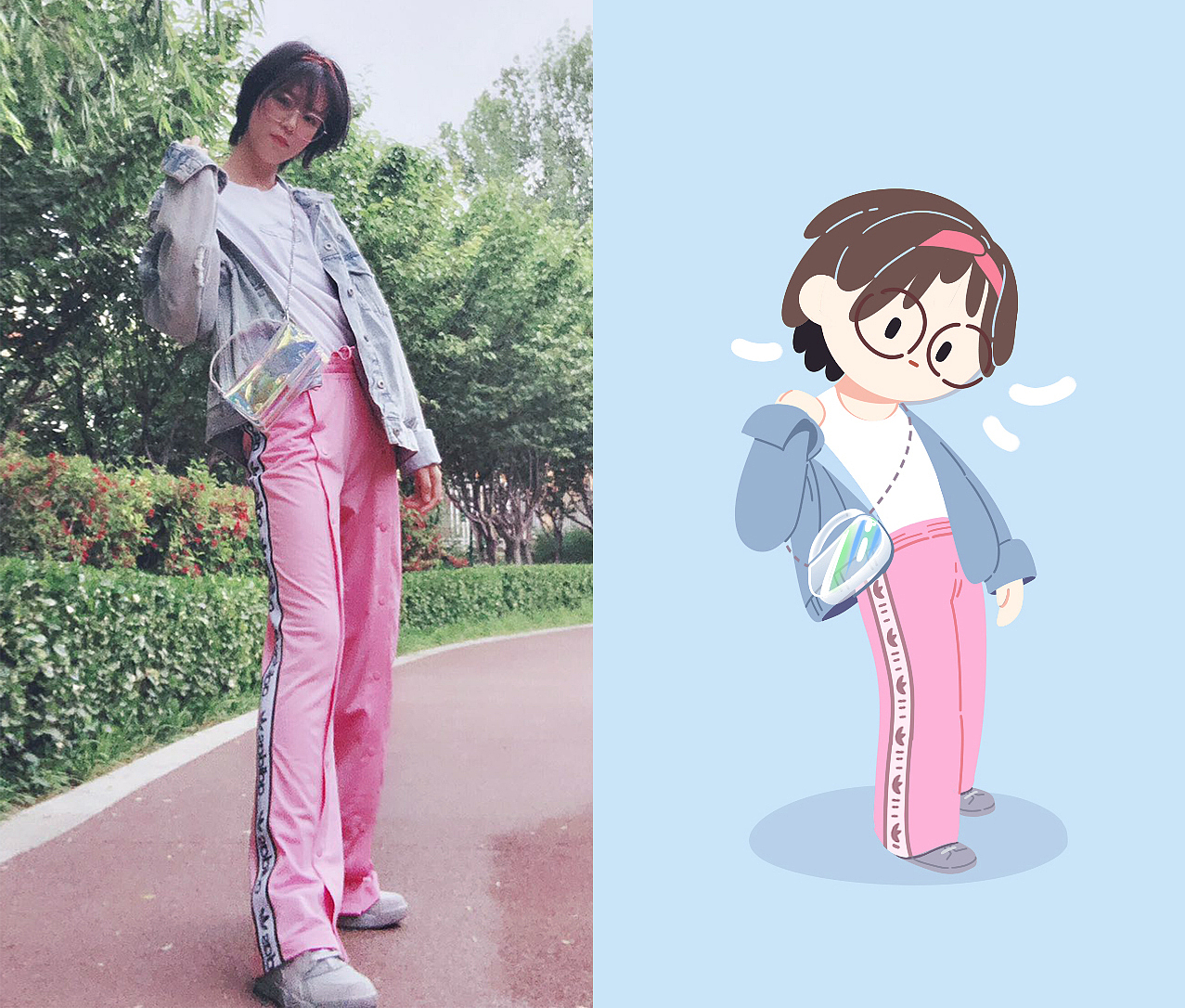 尝试一下不同的风格画自己