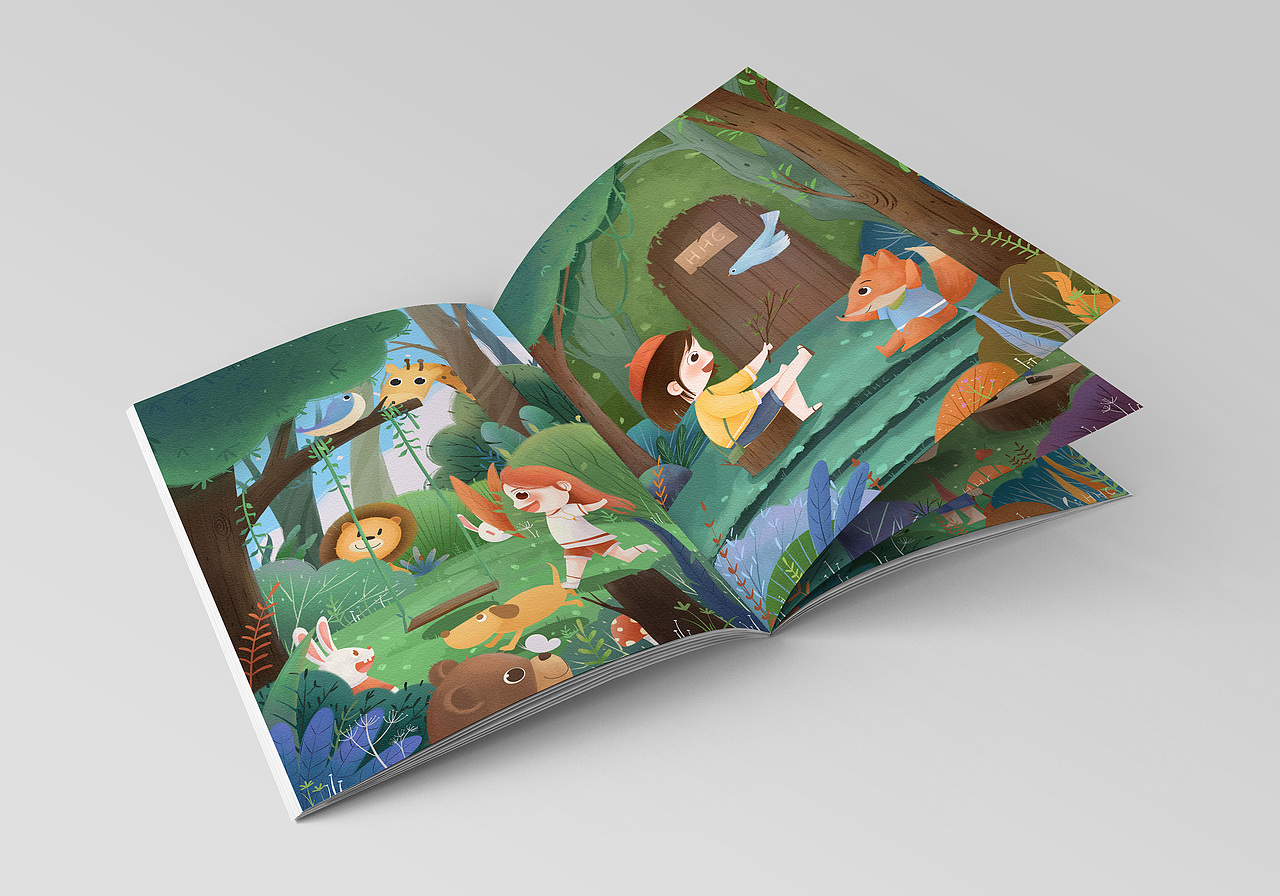 森林系列儿童插画