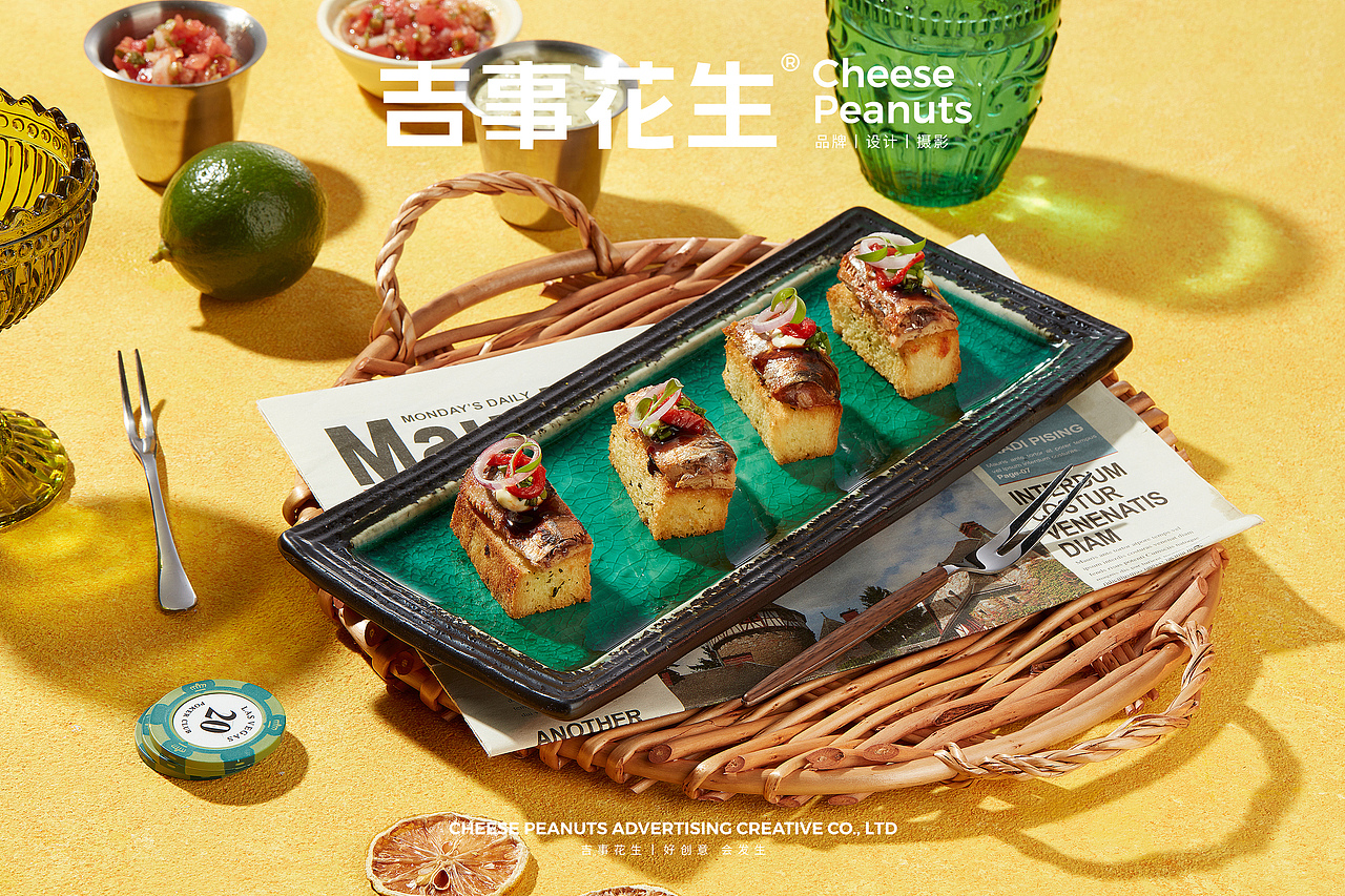 M SKY摩登餐厅丨吉事花生美食摄影