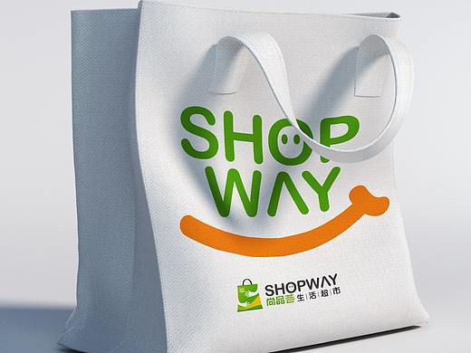  尚品荟 生活超市 logo设计