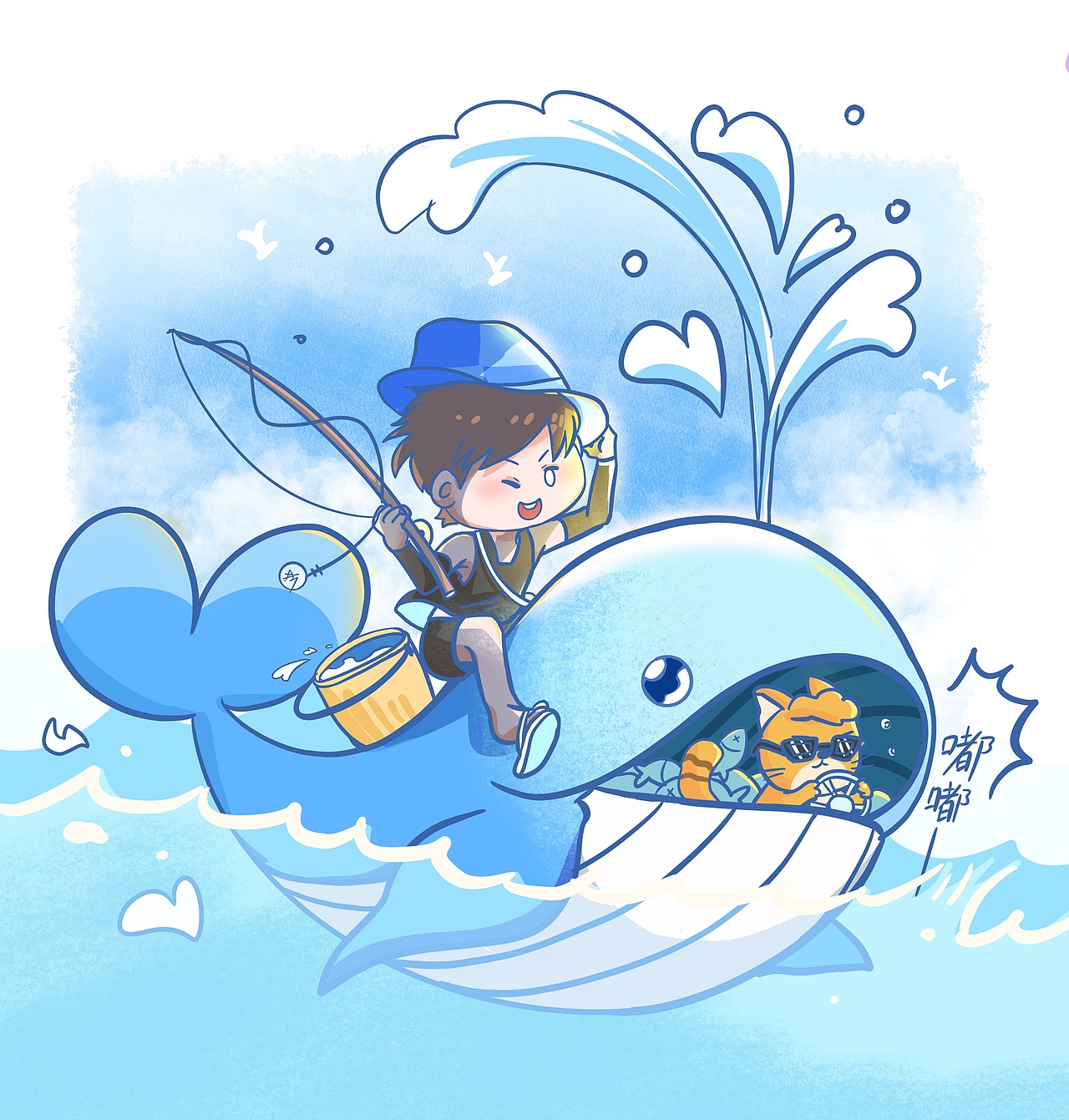 【孟小兔与周九橘的综艺日记】什么都有的2022（图ZMzA5ODgxMTgw） - 单幅漫画 - 站酷设计师你折吹又生原创素材 - 站酷ZCOOL