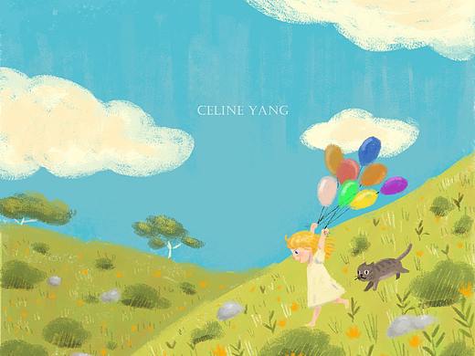 有这么多气球就可以飞起来啦