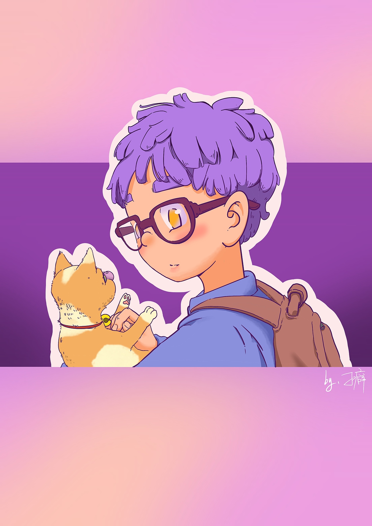 孑癖的原创插画作品