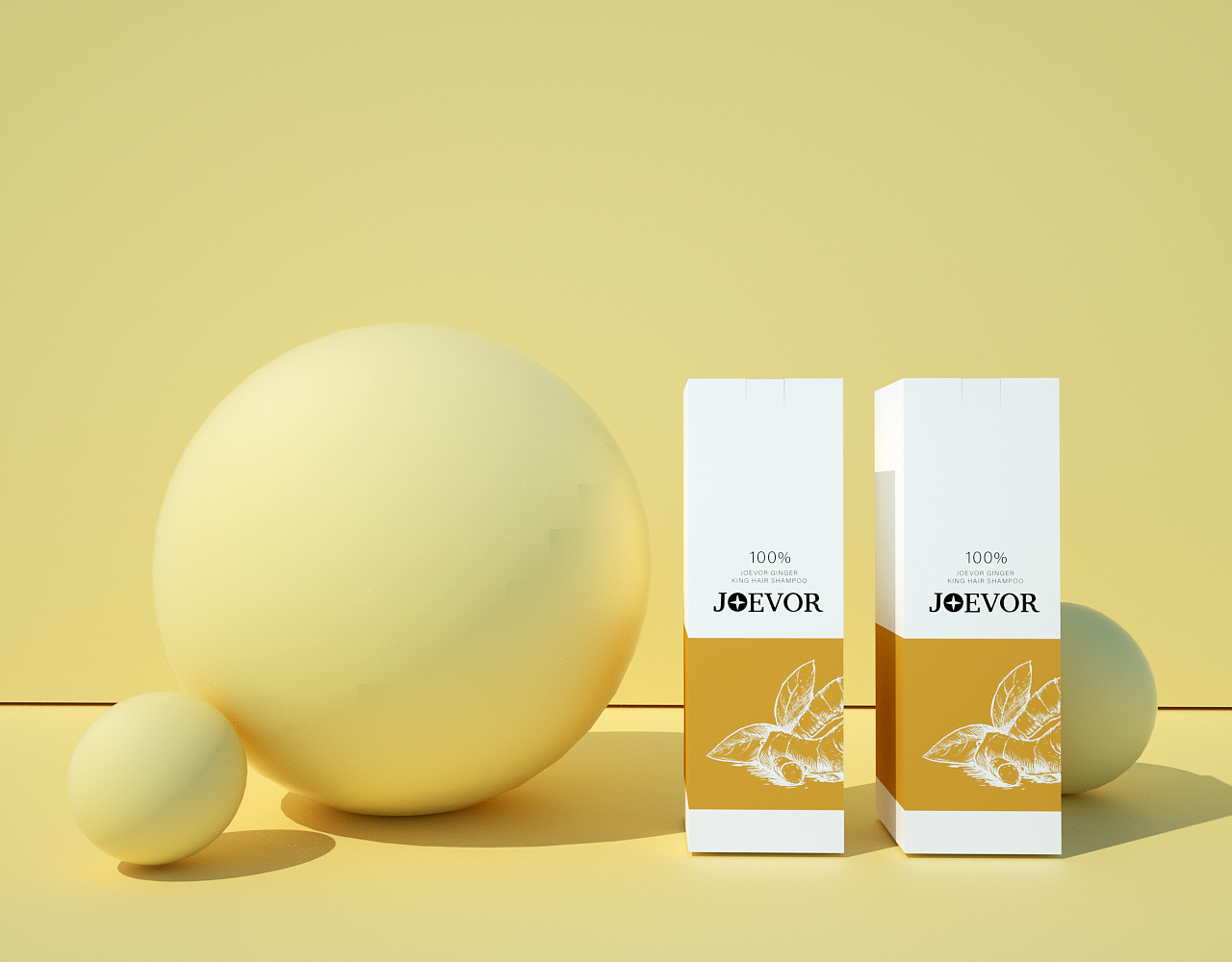 JOVOER生姜王防脱生发洗发水包装提案（图ZMTQzNjgzNjk2） - 包装 - 站酷设计师梁山博原创素材 - 站酷ZCOOL