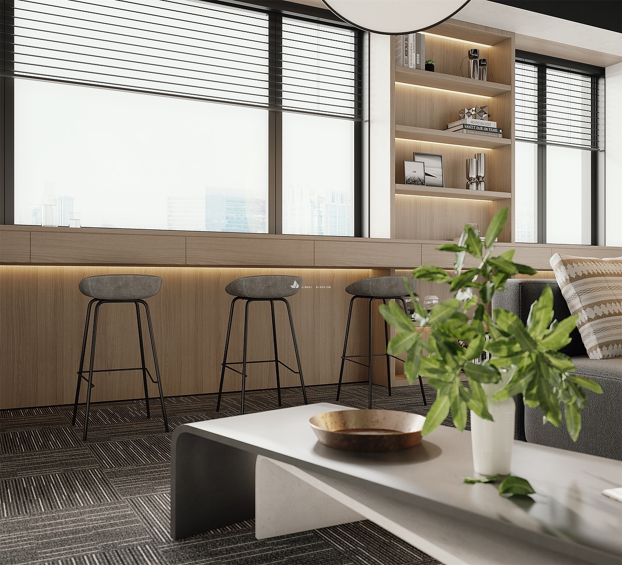 朱总会议室（图ZMjUyMzM4NDc2） - 家装设计 - 站酷设计师金该效果图官方账原创素材 - 站酷ZCOOL