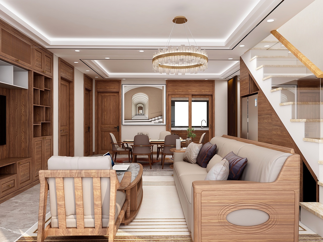 现代简约I客厅主卧