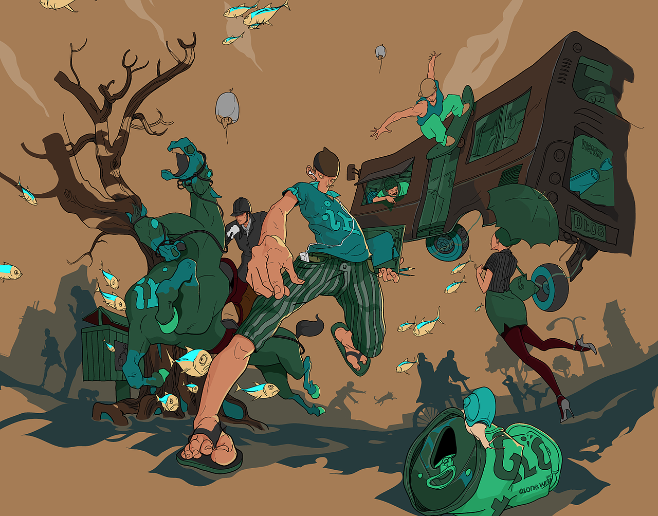 2008年部分插图（图ZMTU3OTk0NDI0） - 新锐潮流插画 - 站酷设计师Sonic_Liang原创素材 - 站酷ZCOOL