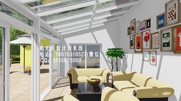 D2300隔热阳光房设计效果图(幅)