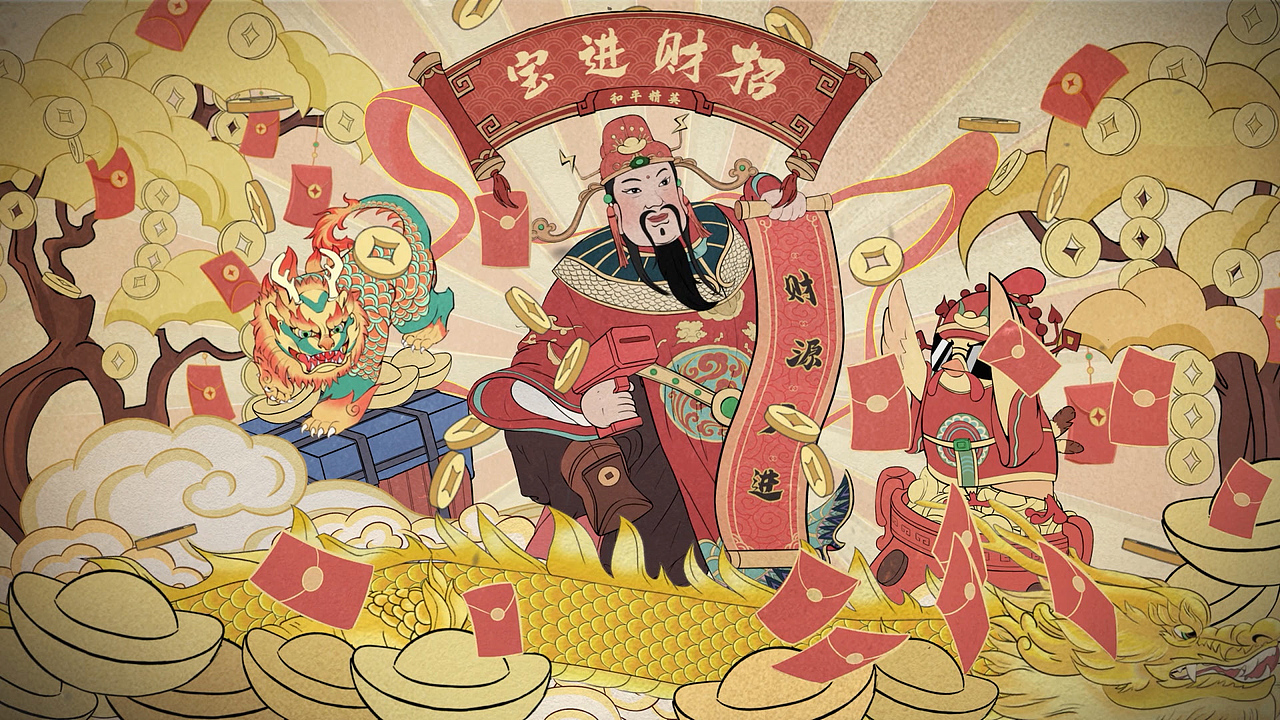 光子鸡年画大作战（图ZMzM0NDI0NDg0） - 动画/影视 - 站酷设计师INFINI映纷创意原创素材 - 站酷ZCOOL