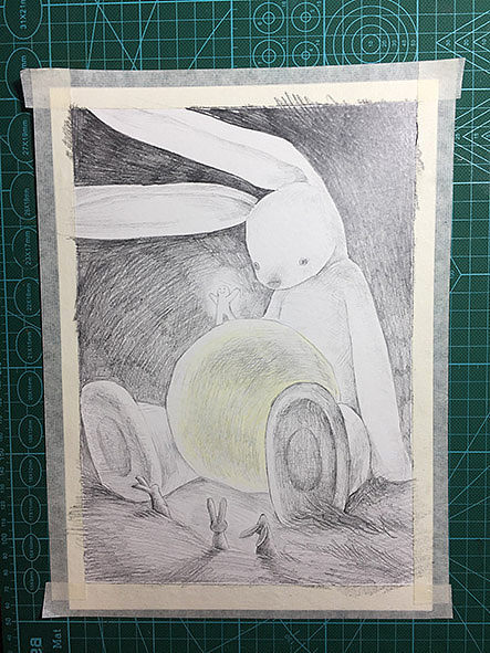 小口罩的六一愿望单（图ZODA3NjQ4NTY=） - 儿童插画 - 站酷设计师榆树下画原创素材 - 站酷ZCOOL