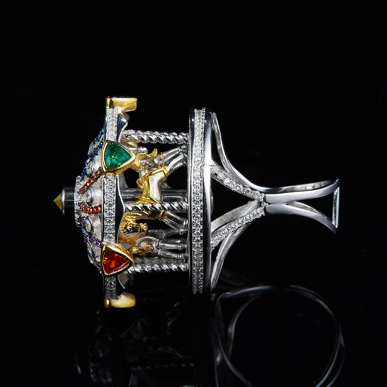 商业珠宝黑色场景摄影拍摄