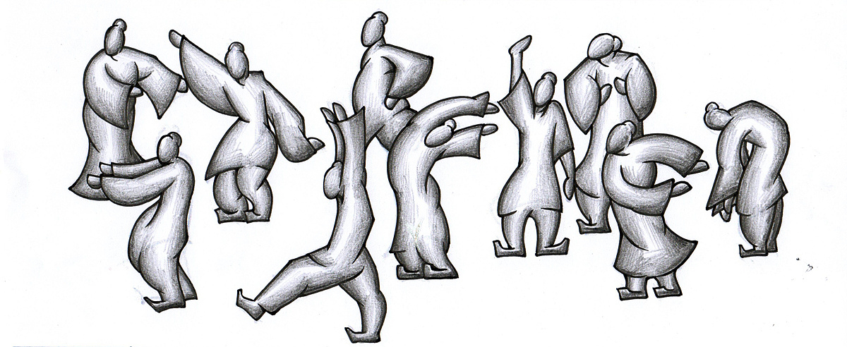 《古代体育运动》第二版 浮雕草图